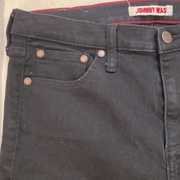 Johnny Was Black Skinny Jean Women’s Size 28 - Picture 6 of 15